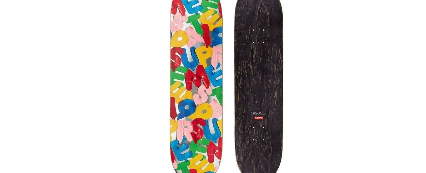 SUPREME BALLOONS SKATEBOARD DECK SILVER – Laced Quality Garment