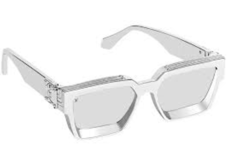 1.1 millionnaires sunglasses Louis Vuitton Silver in Plastic - 23254116