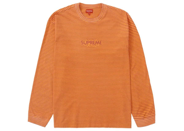 Supreme Micro Stripe L/S Top Orange – Laced Quality Garment