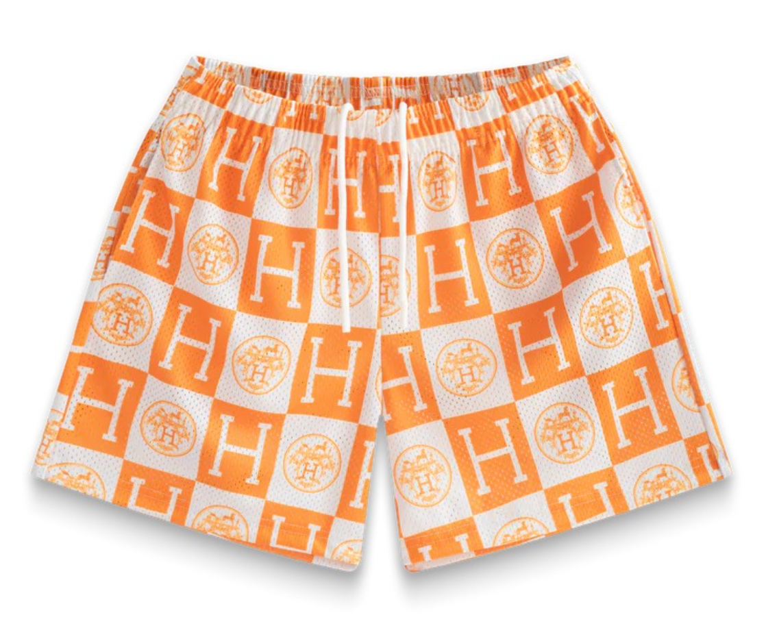 Bravest Studios Tree Camo Shorts Orange for Women