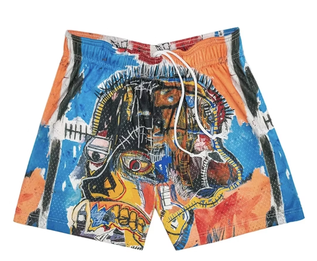 Bravest Studios Shorts Jean Michel Basquiat Orange