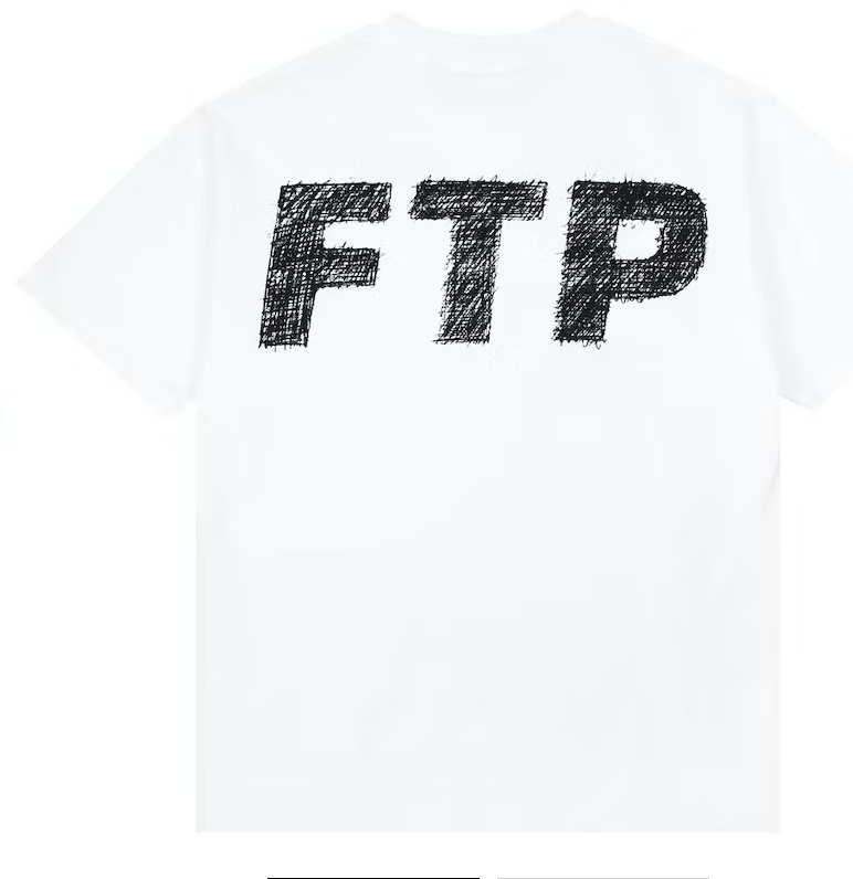FTP Scribble Logo Tee White