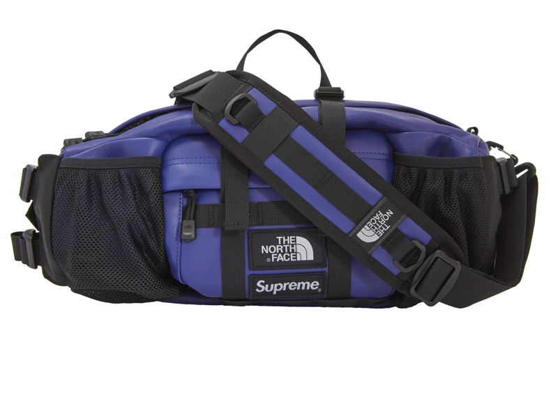 Supreme The North Face Leather Mountain Waist Bag Royal