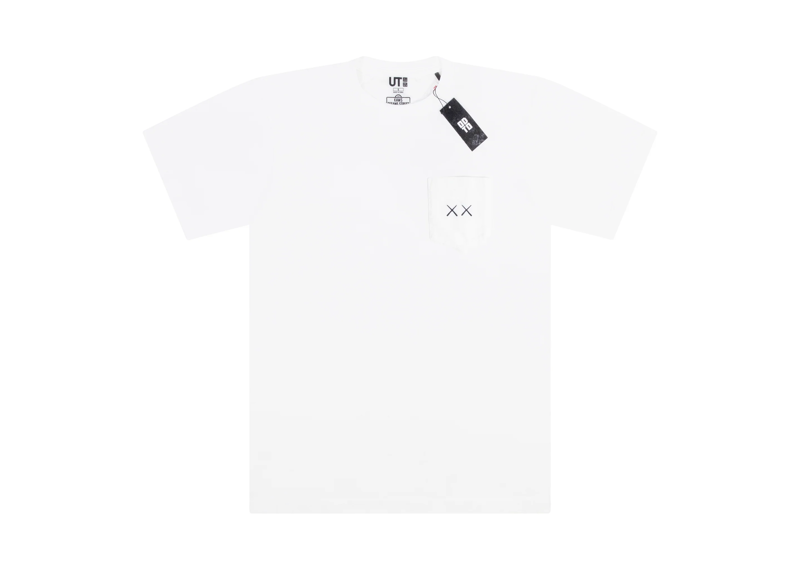 UNIQLO KAWS SESAME STREET POCKET TEE WHITE