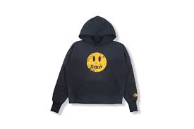 drew house mascot deconstructed hooded sweatshirt Faded Black