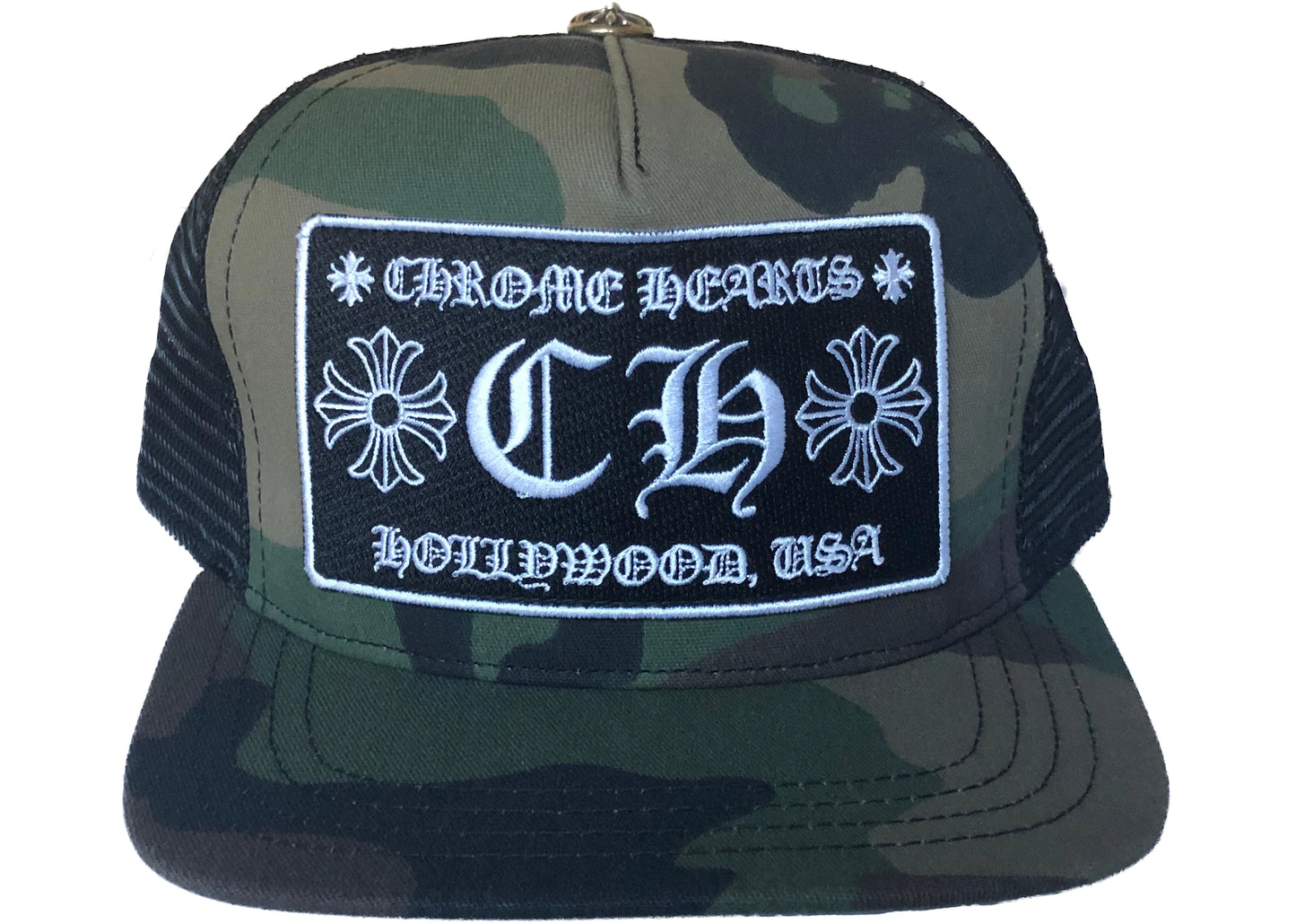 Chrome Hearts CH Hollywood Trucker Hat Camo/Black