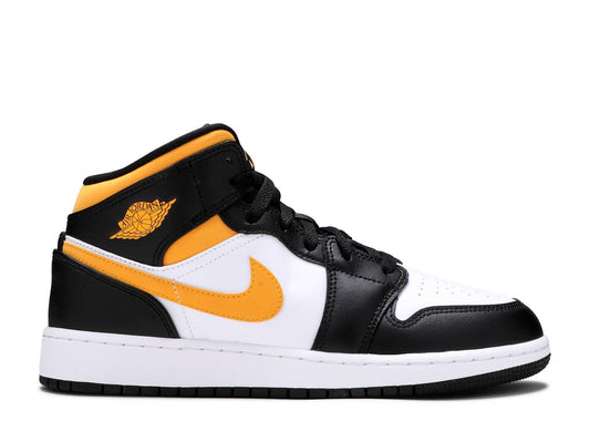 Air Jordan 1 Mid GS Black University Gold