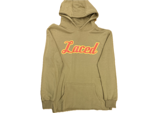 Laced Acronym Hoodie Tan