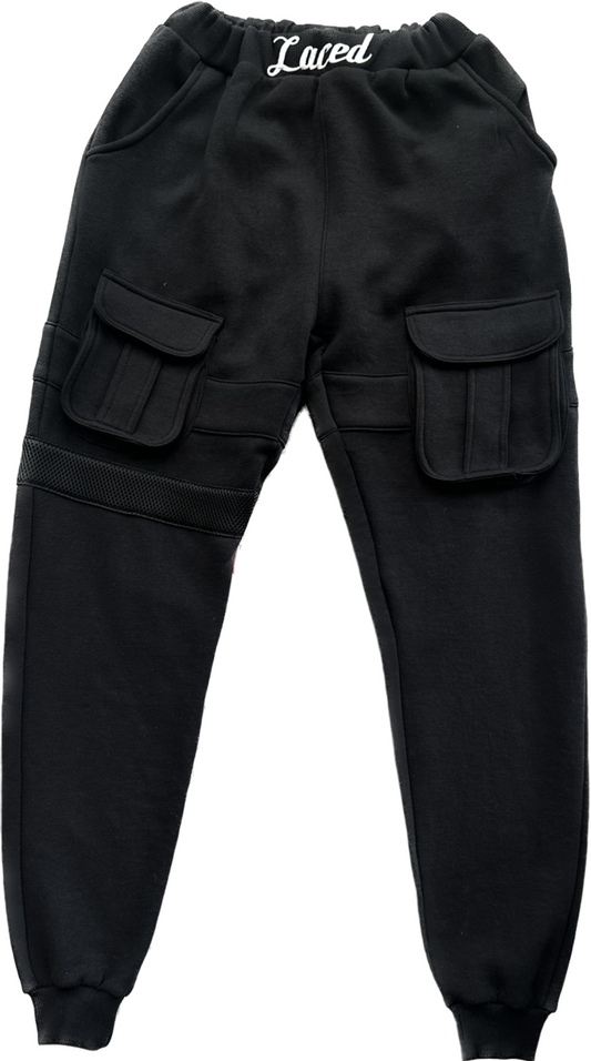 Laced Tactical Sweats Black