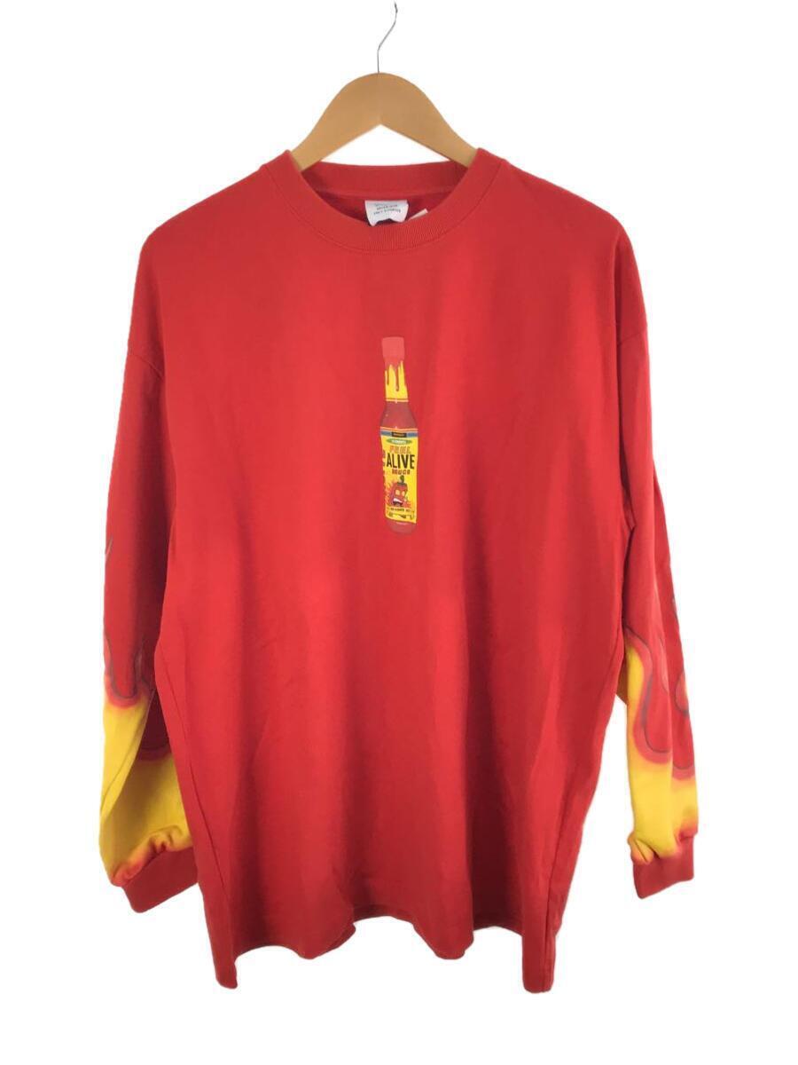 Vetements Hot Sauce T-Shirt Long Sleeve Red