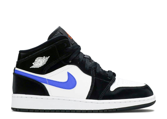 Air Jordan 1 Mid GS Black Racer Blue