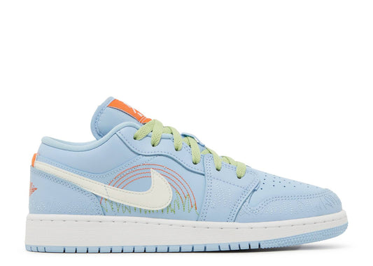 Air Jordan 1 Low SE GS Blue Stitch