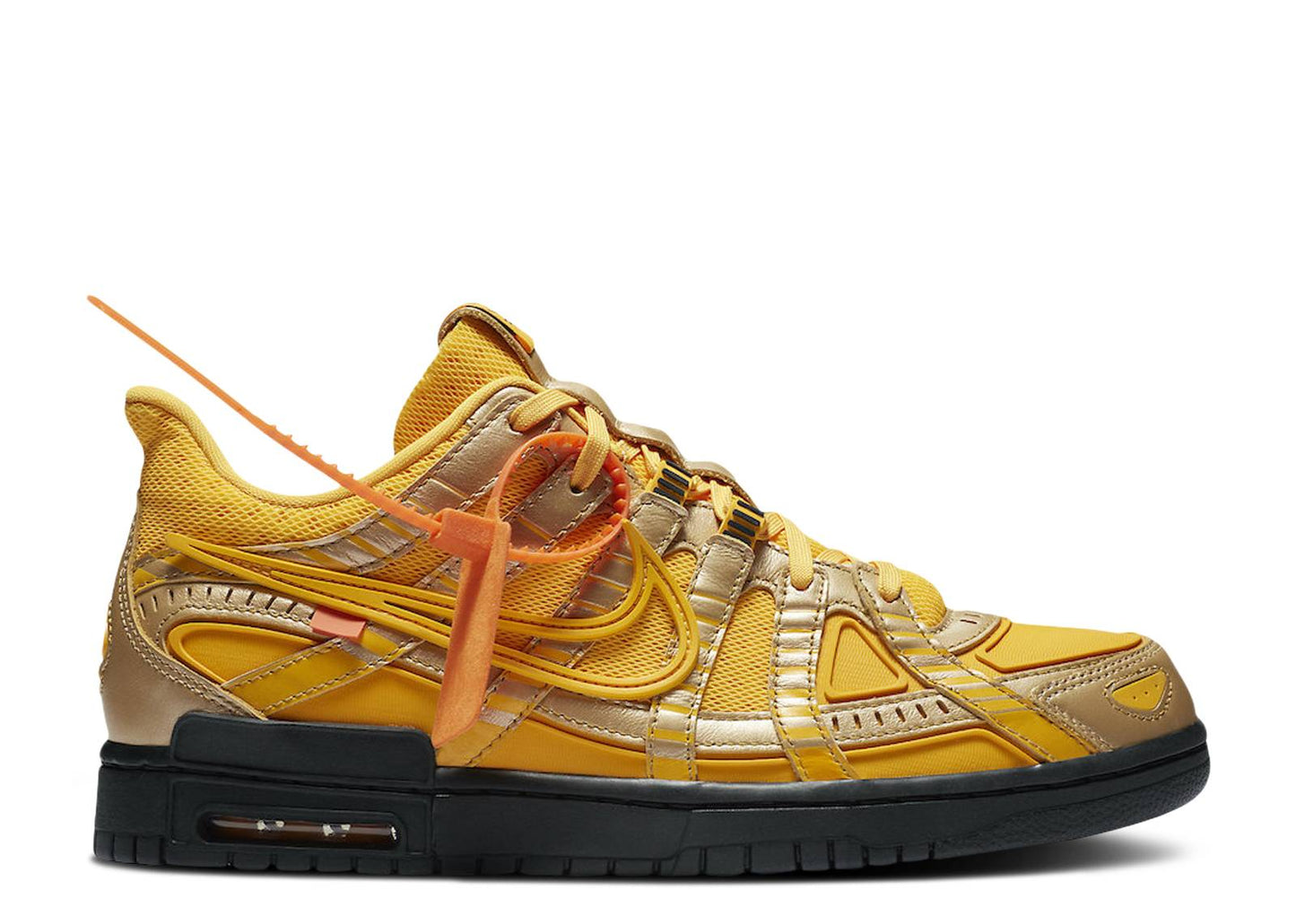 Off-White x Air Rubber Dunk University Gold