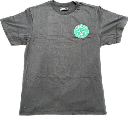 laced Celtics Black Tee