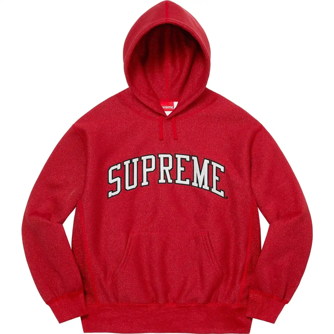 Supreme Metallic Arc Hooded Sweatshirt Red