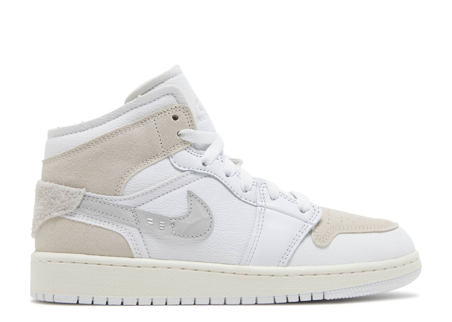 Air Jordan 1 Mid SE Craft GS Inside Out - White Sail