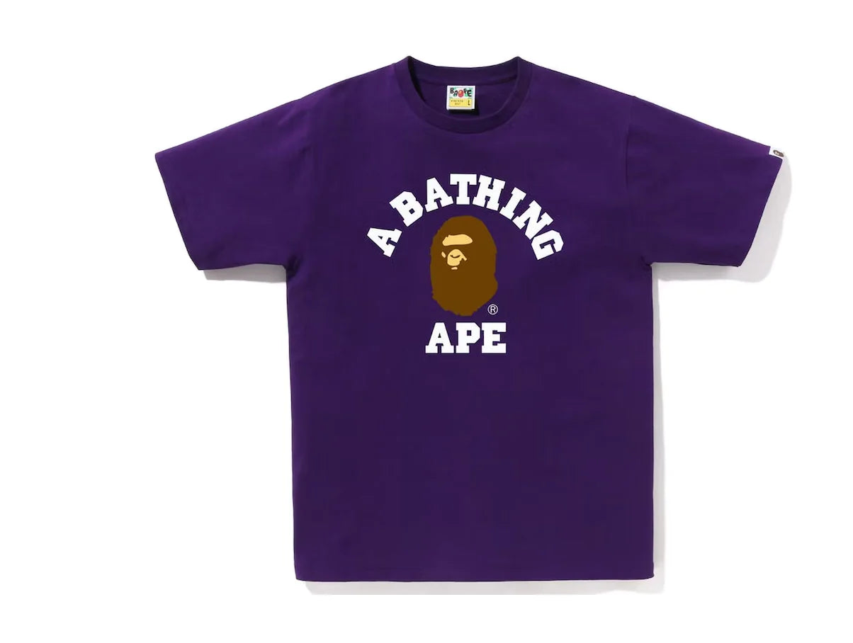 BAPE College Tee Purple