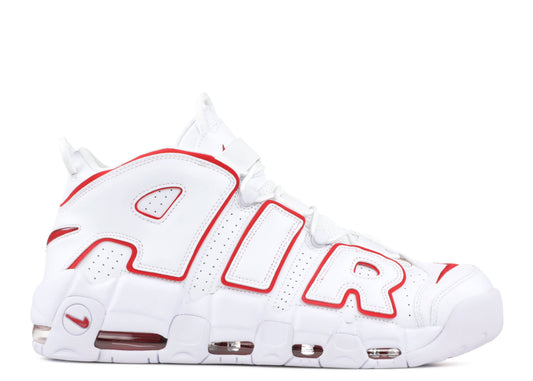 Air More Uptempo White Varsity Red 2018