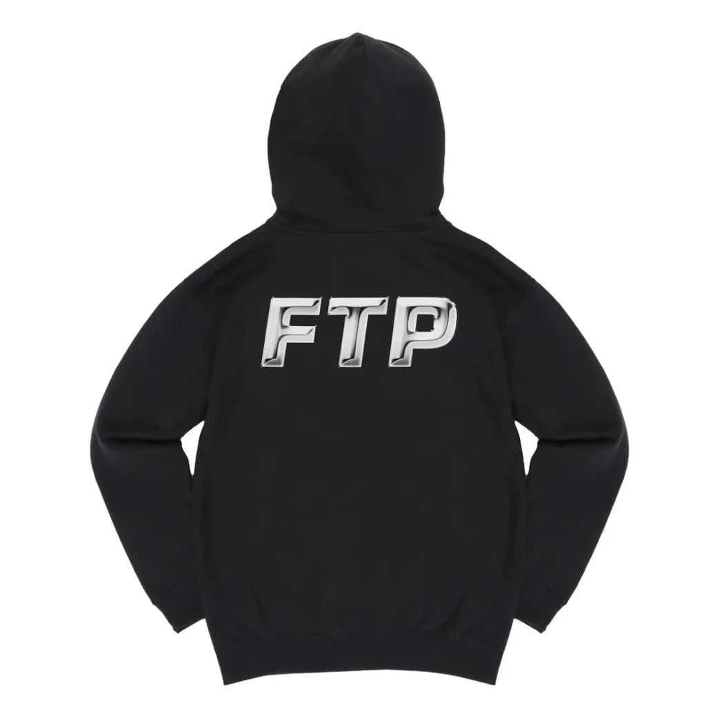 FTP Chrome Logo Hoodie Black