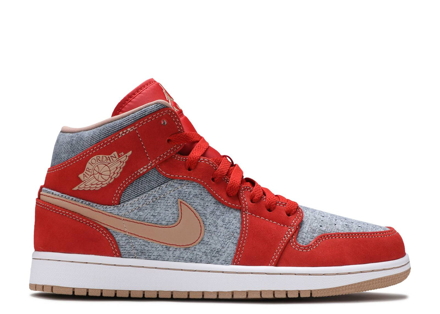 Air Jordan 1 Mid Denim Red