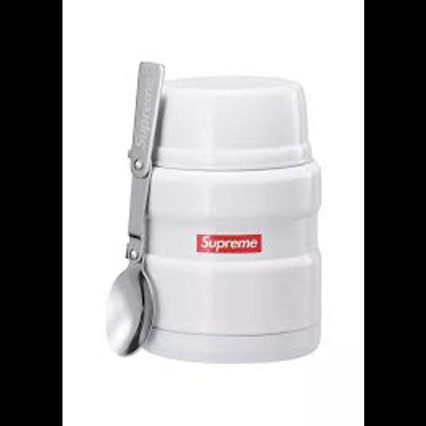 Supreme Thermos Stainless King Food Jar and Spoon White