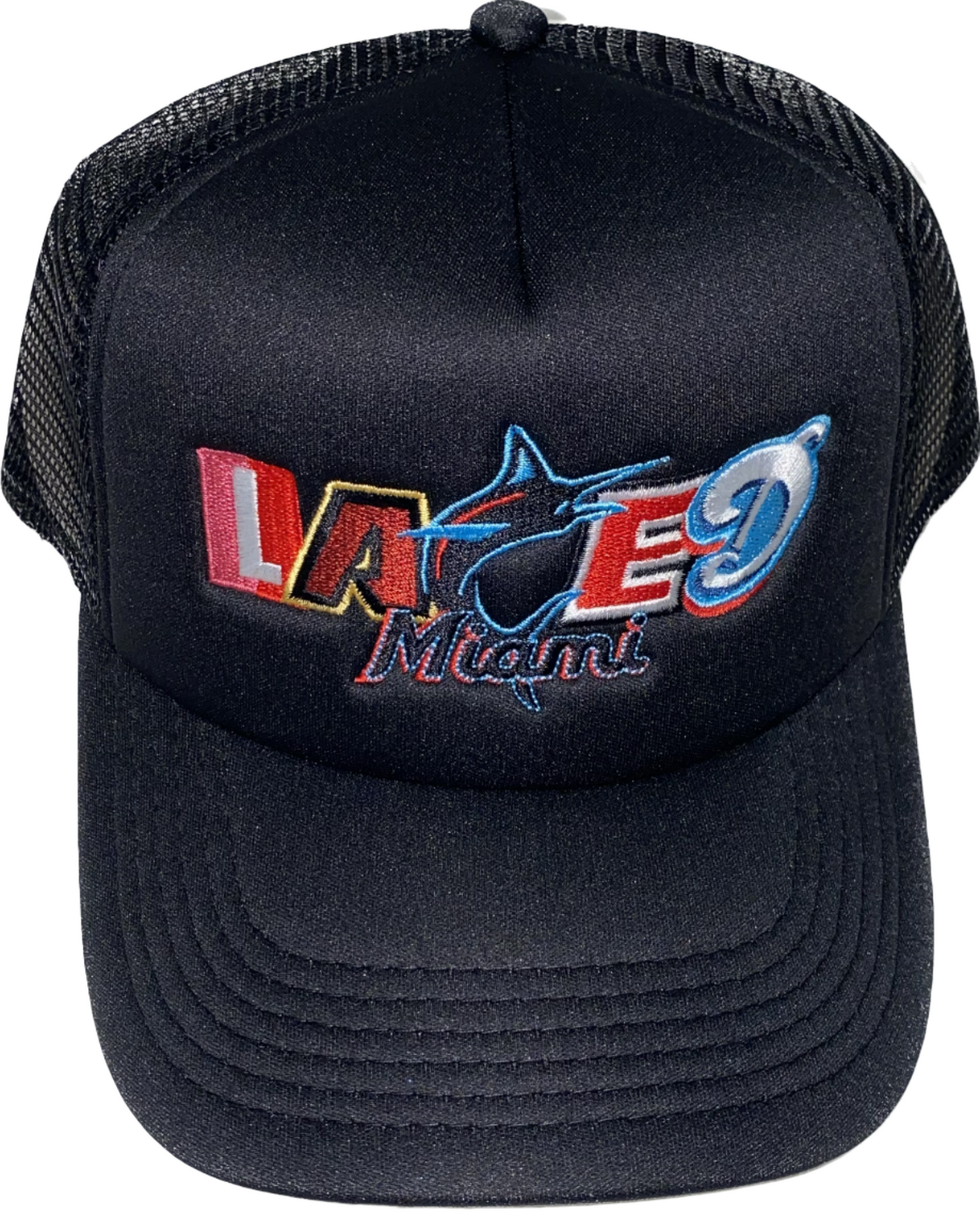 Laced 2023 Miami Dolphin Trucker Snapback Black