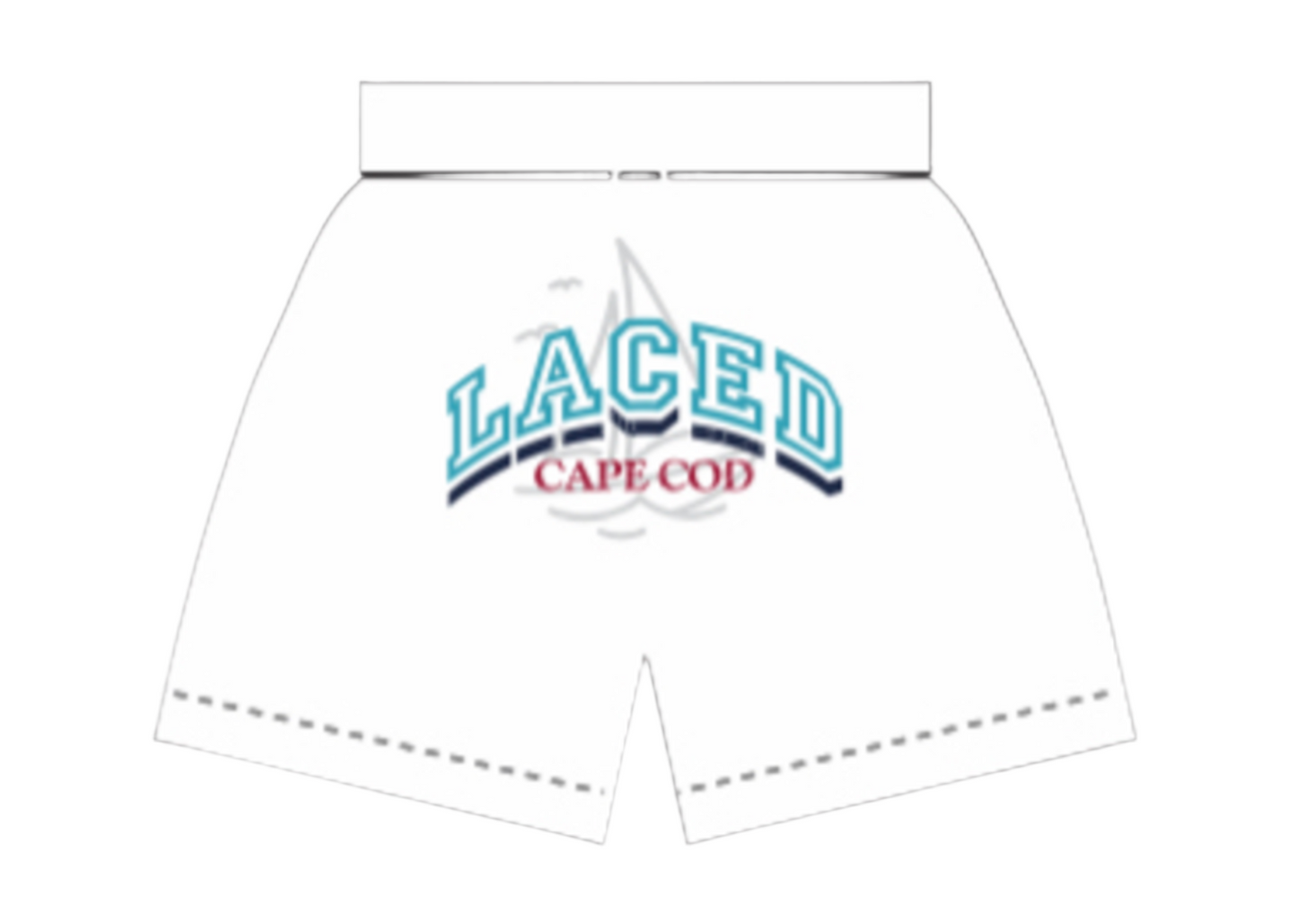 Laced Cape Cod Shorts White