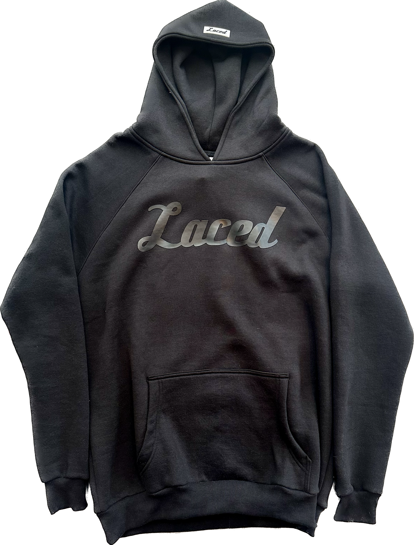 Laced Elements Collection Hooded Sweatshirt Black