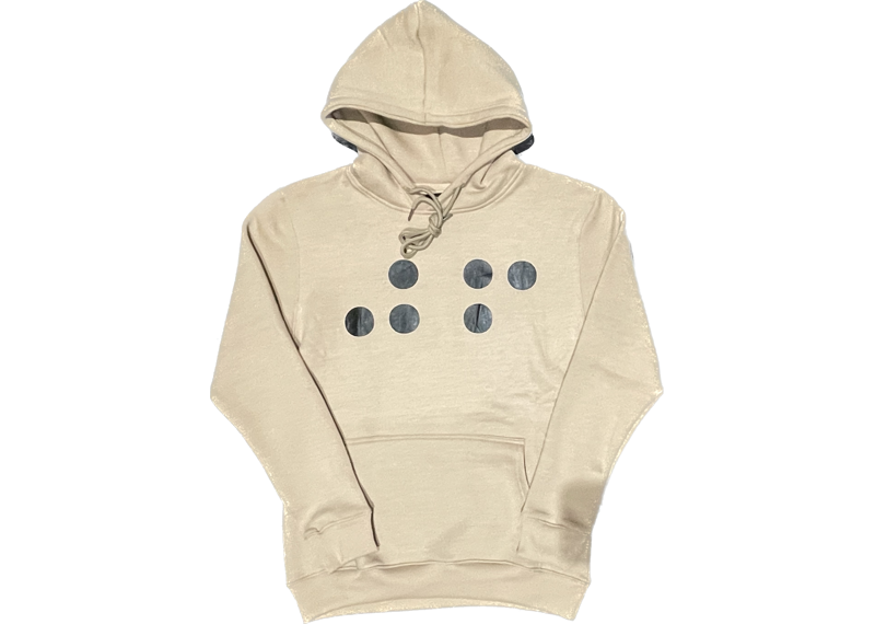 Laced Braille 06 2023  Hoodie Tan