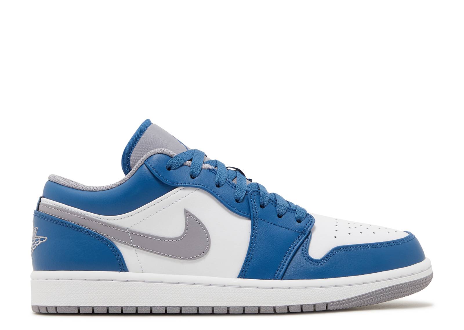 Air Jordan 1 Low True Blue Cement – Laced Quality Garment Company, LLC