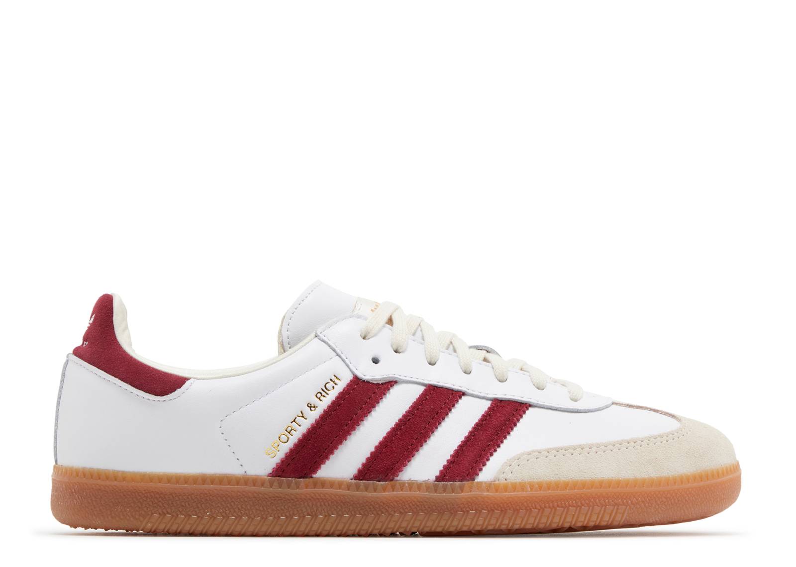 Sporty & Rich x Samba OG White Core Burgundy – Laced Quality Garment ...