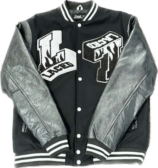 Laced LE FLAME VARSITY JACKET Black