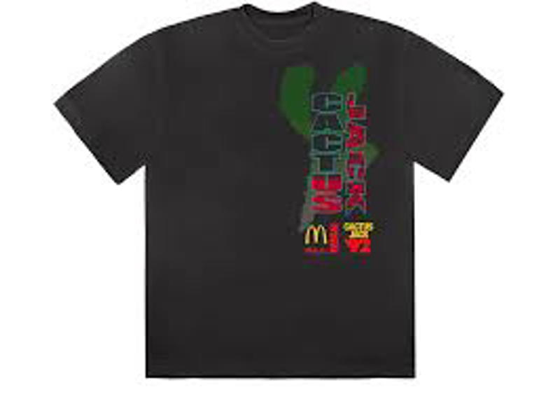 Travis Scott x McDonalds All American 92 T-Shirt Washed Black