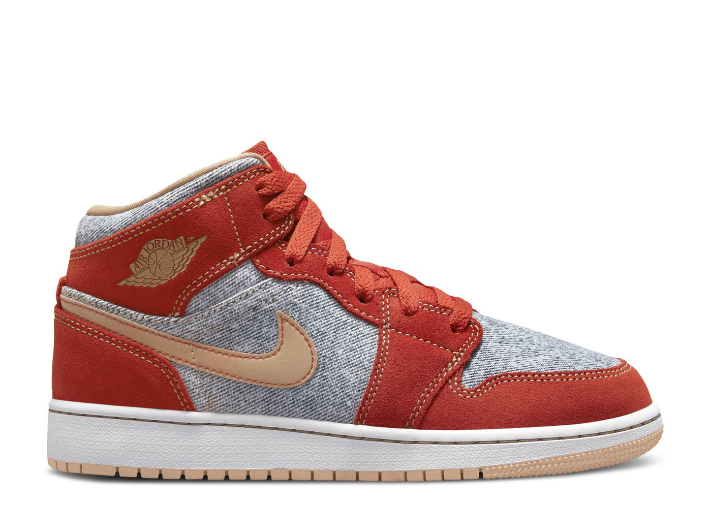 Air Jordan 1 Mid SE GS Denim Red