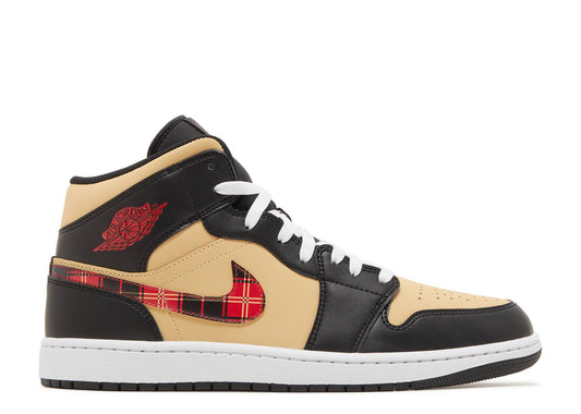 Air Jordan 1 Mid SE Tartan Swoosh