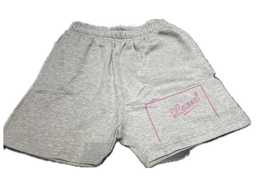 Laced grey pink shorts 2023