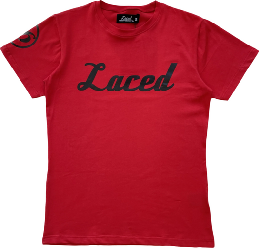 Laced Braille tee Red