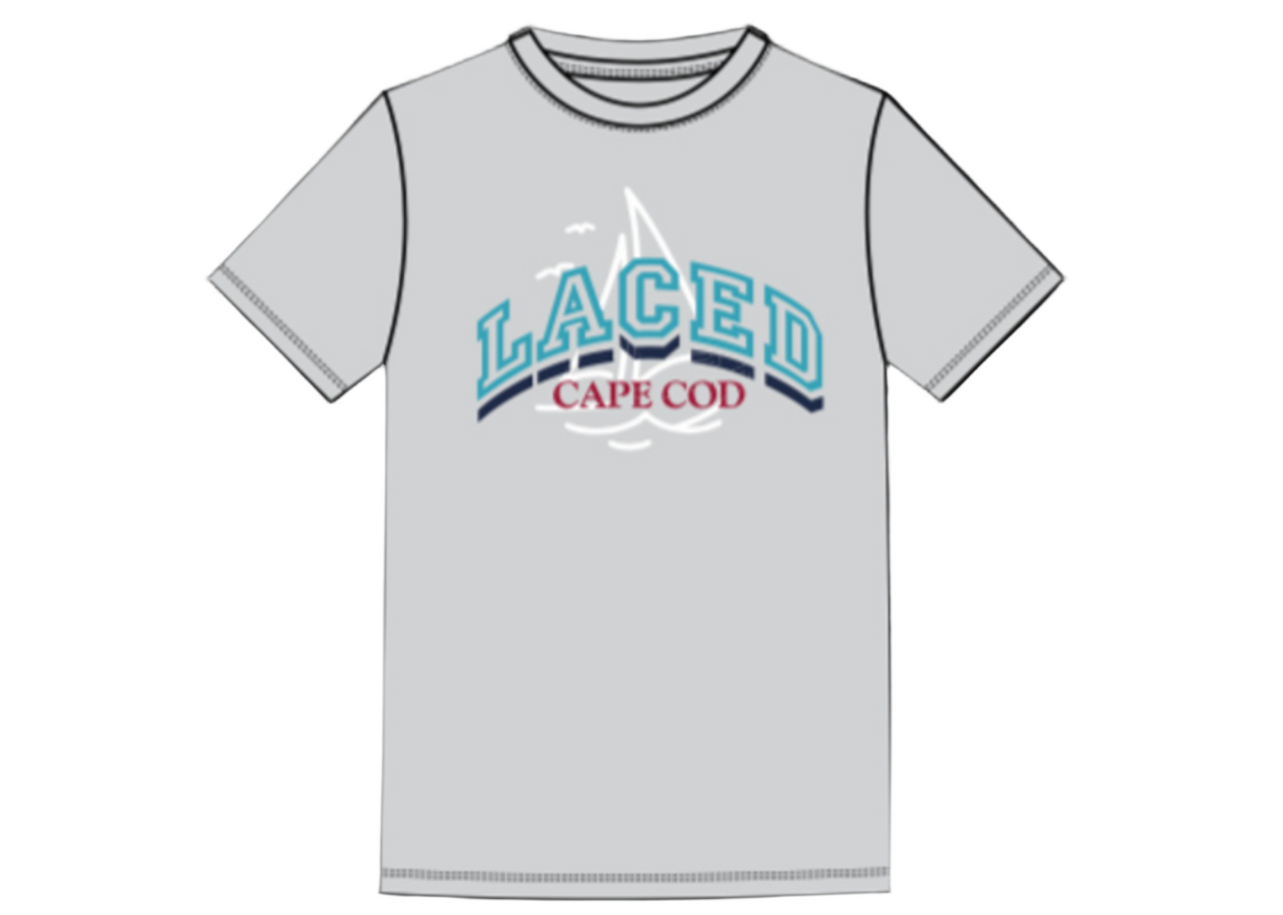 LACED Cape Cod grey t-shirt