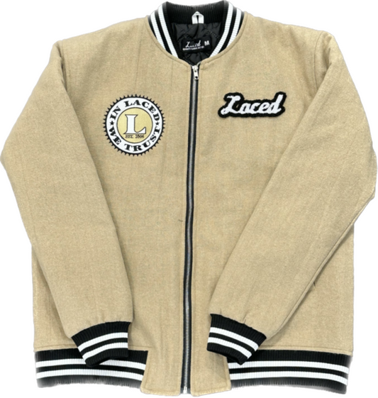 LACED JV BOMBER JACKET TAN