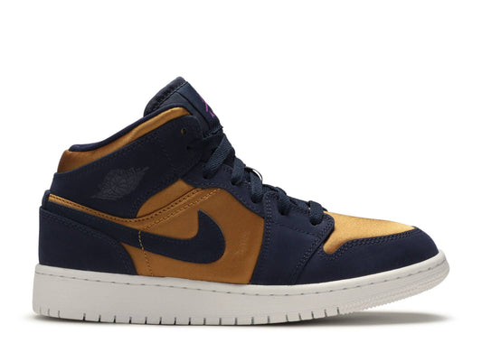 Air Jordan 1 Mid SE GS Obsidian Desert Ochre