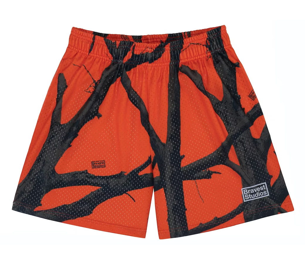 Bravest Studios Shorts Orange Tree Camo Shorts