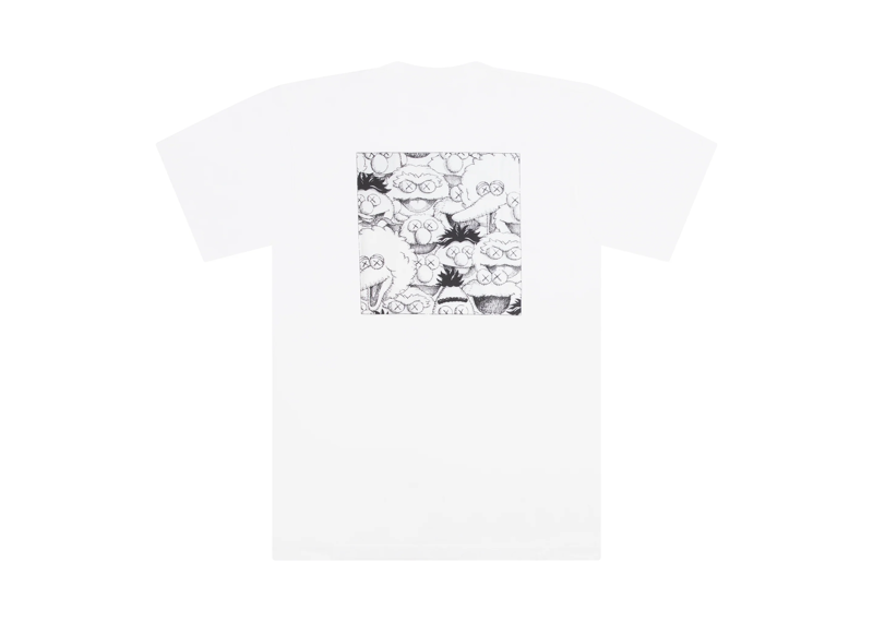 UNIQLO KAWS SESAME STREET POCKET TEE WHITE