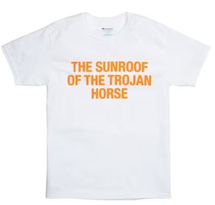 Sunroof Trojan Horse Tee White